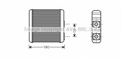 AVA QUALITY COOLING dn6139 -  Теплообменник, отопление салона